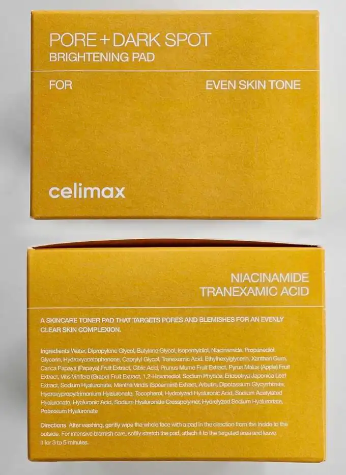 Celimax Pore+Dark Spot Brightening Pad 100ml / 40pads - Image 7